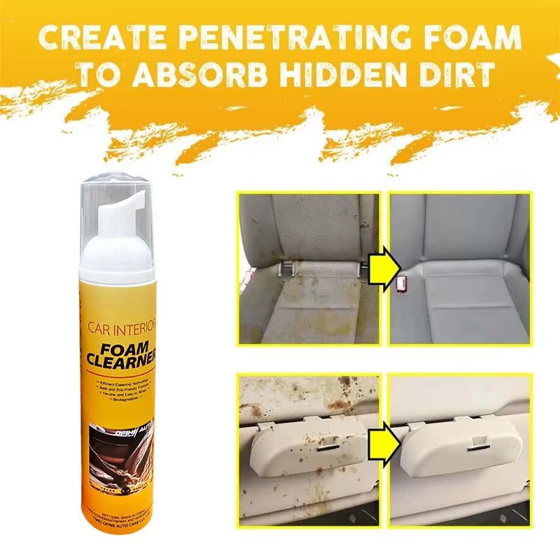 LEIBOO Multi-Purpose Foam Cleaner Cleaning Agent Automoive Car Interior Home Foam Cleaner Home Cleaning Foam Spray Cleaners