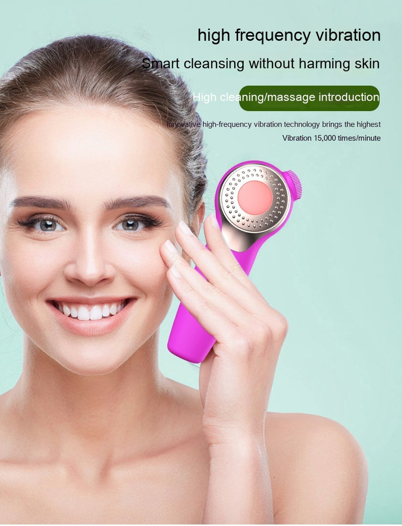 Ultrasonic Facial Cleaner Electric Waterproof Facial Brush Pore Cleaner