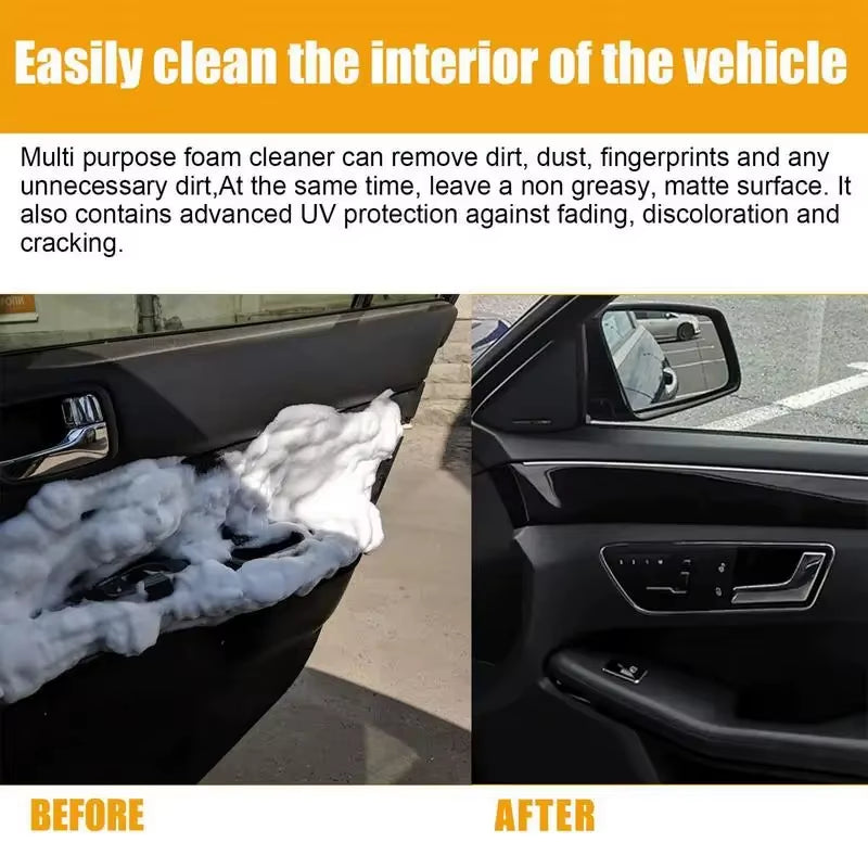 LEIBOO Multi-Purpose Foam Cleaner Cleaning Agent Automoive Car Interior Home Foam Cleaner Home Cleaning Foam Spray Cleaners