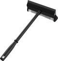 Professional Squeegee for Car Windshield Cleaning, 2 in 1 Shower Door Squeegee with Handle & Window Washing Sponge, Black