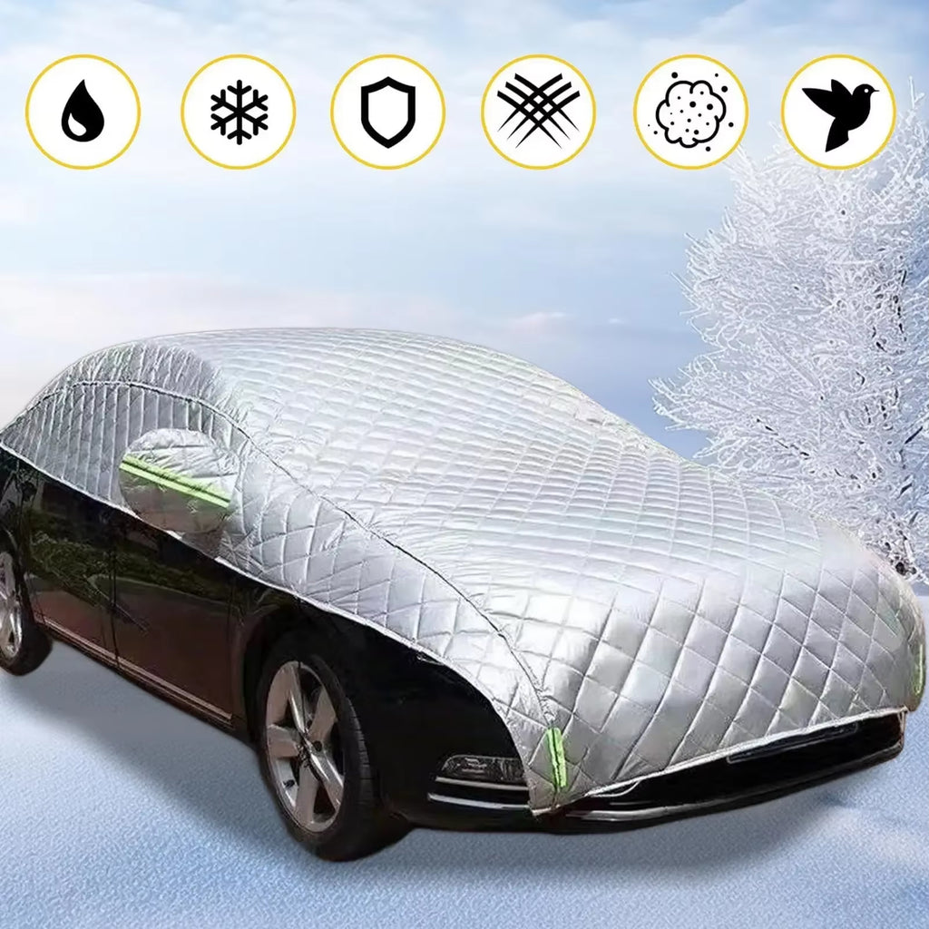 Car Cover Half Full Rain Snow Car Cover Auto Heat Insulation Dustproof Sunshade Outdoor Ice Frost Protection