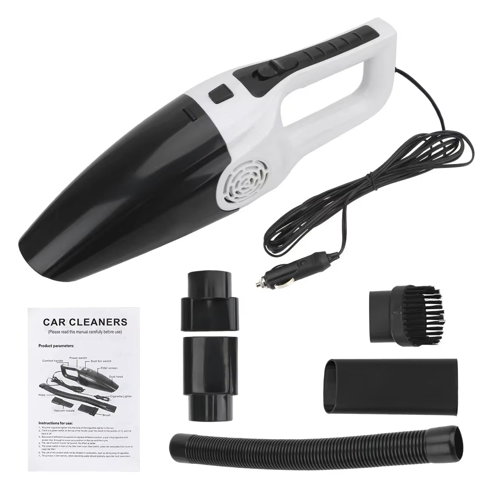 Car Vacuum Cleaner Portable Wet and Dry Dual-Use Vacuum Cleaner Powerful Handheld Mini Vaccum Cleaners High Suction 12V 120W