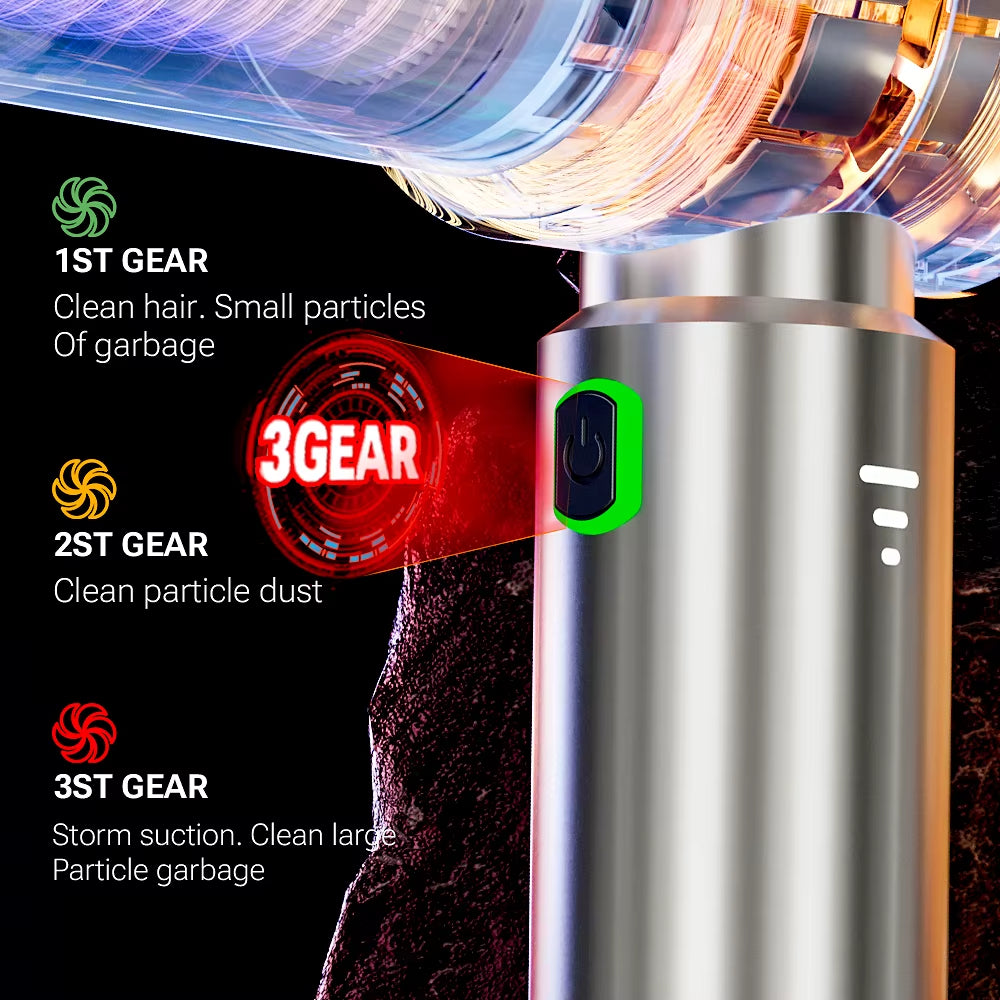 985000Pa Car Vacuum Cleaner Powerful Suction Wireless Vacuum Cleaner Handheld Portable Cleaner Mini Vacuum Cleaner for Car