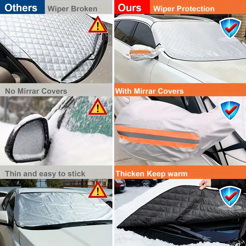 Car Windshield Snow Shield Cover Sun Protection Front Window Frost Sunshade Waterproof Shade Sunshield Suv Sedan Winter Summer