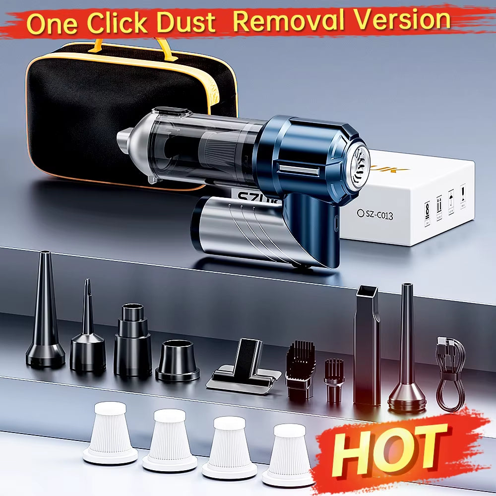 New Foldable Vacuum Cleaner Wireless Car Vacuum Cleaner Handheld Mini Vacuum Cleaner Cordless Strong Suction Car Cleaner