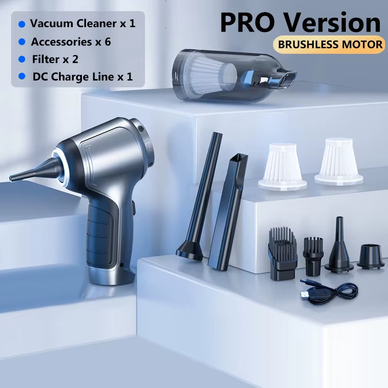 95000Pa Wireless Portable Vacuum Cleaner Car Vacuum Cleaner Handheld Mini Forcar Home Desktop Keyboard Cleaning Cordless Cleaner