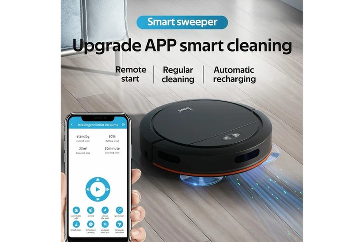 Ob16 Mini Vacuum Cleaner Intelligent Sweeping Robot - Black