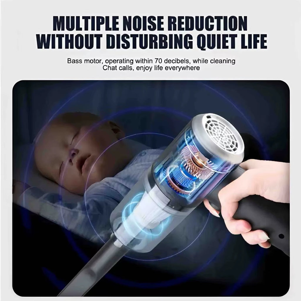 Mini Handheld Cordless Vacuum Cleaner Air Duster Wireless Dust Blower Portable Rechargeable Air Cleaner Vacuum for Car Home
