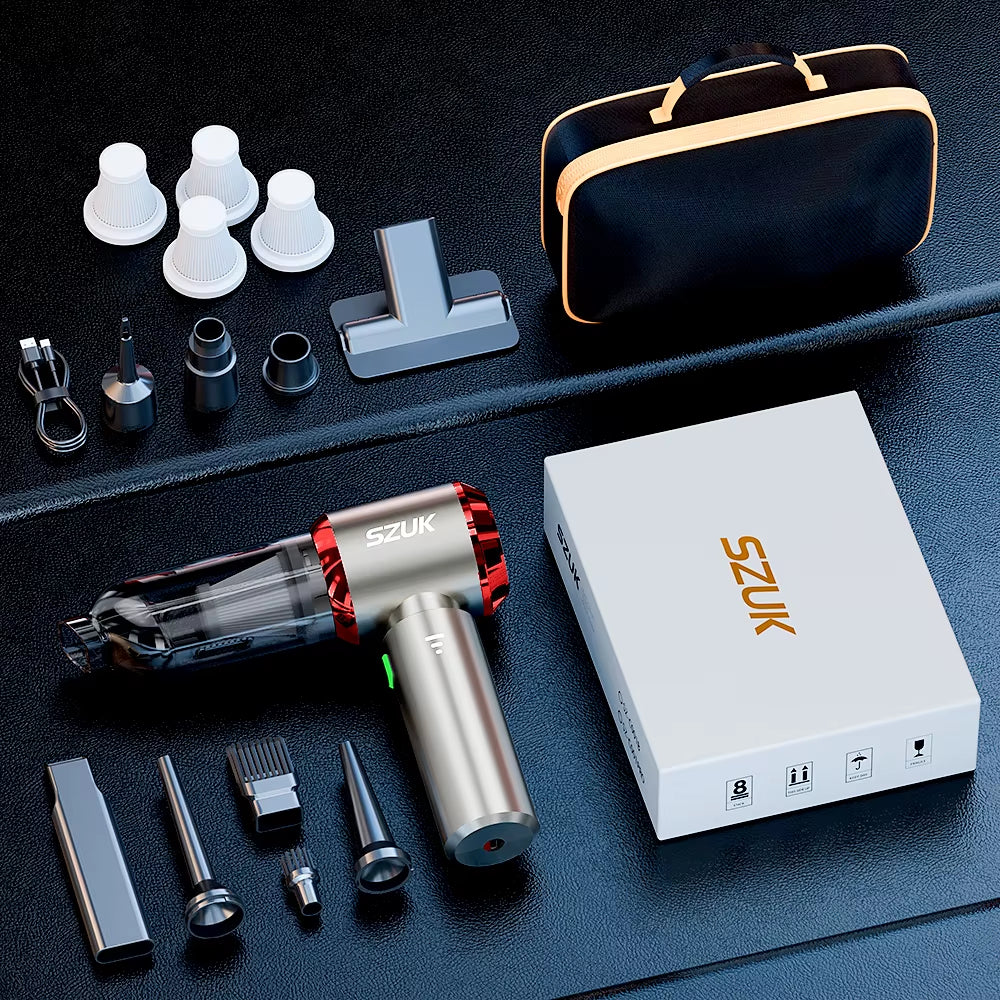 985000Pa Car Vacuum Cleaner Powerful Suction Wireless Vacuum Cleaner Handheld Portable Cleaner Mini Vacuum Cleaner for Car