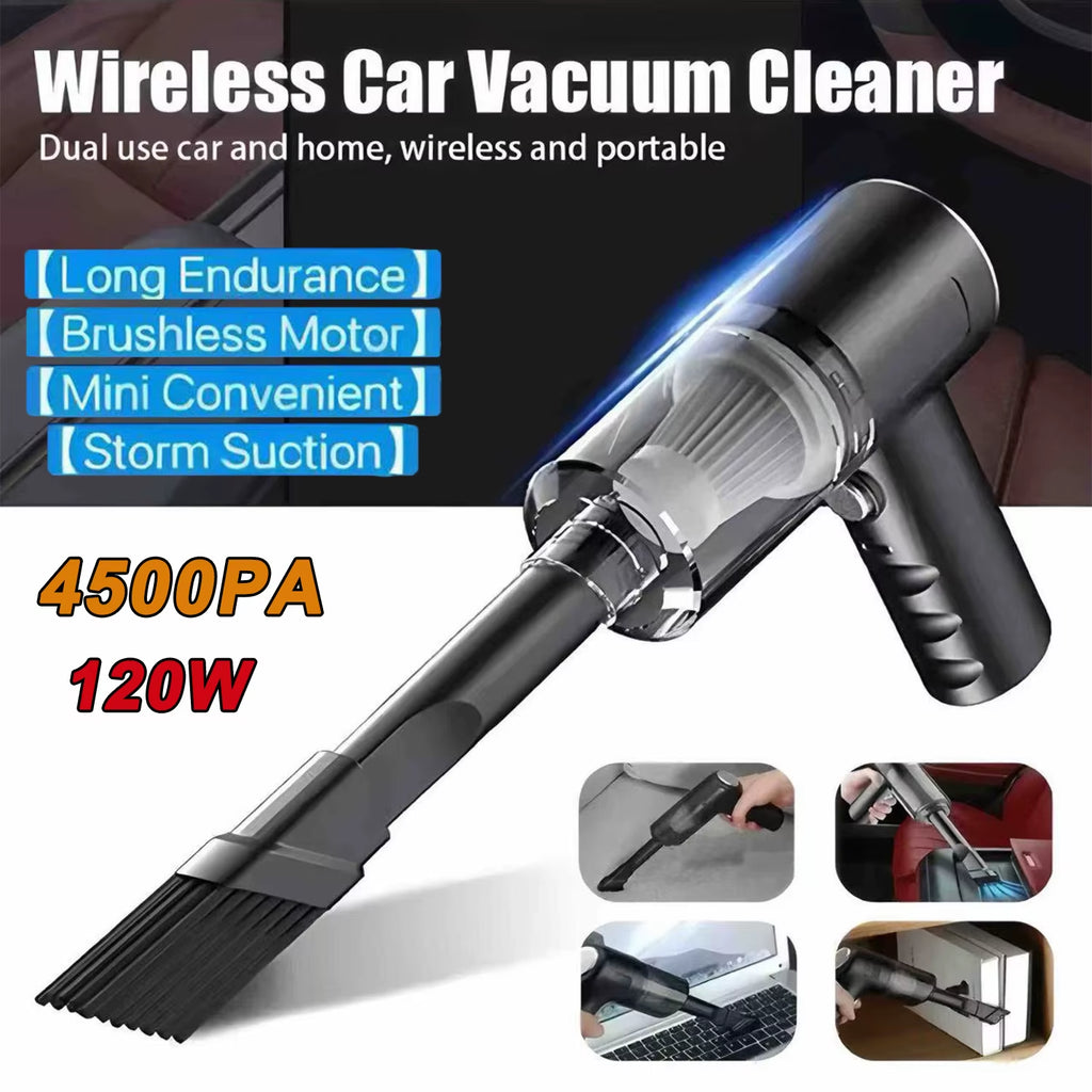 Mini Handheld Cordless Vacuum Cleaner Air Duster Wireless Dust Blower Portable Rechargeable Air Cleaner Vacuum for Car Home