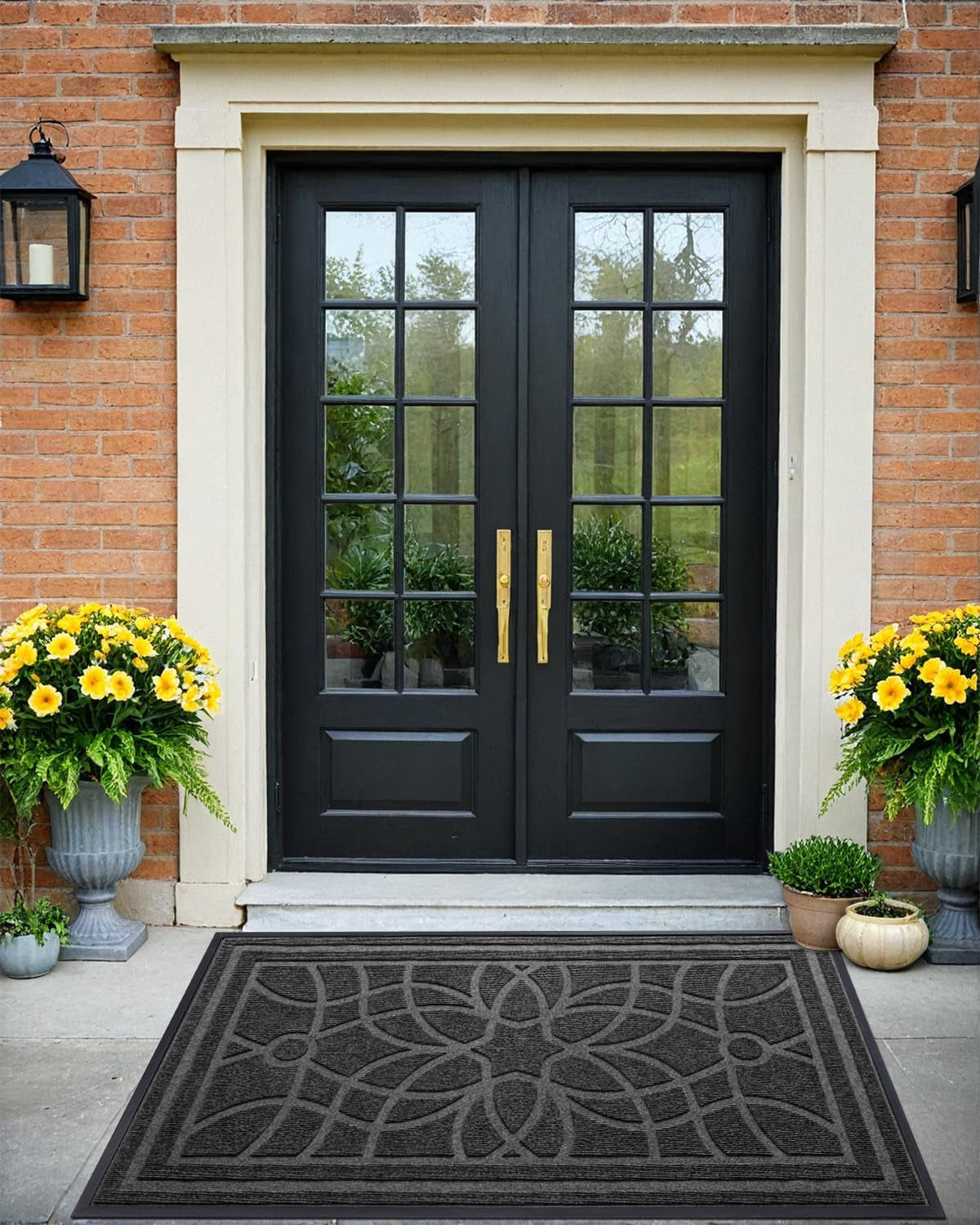Front Door Mat, Welcome Mats Heavy Duty Durable Low Profile outside Doormat For