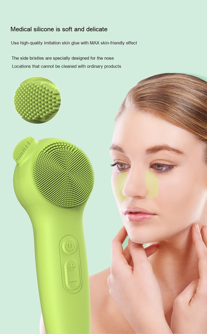 Ultrasonic Facial Cleaner Electric Waterproof Facial Brush Pore Cleaner