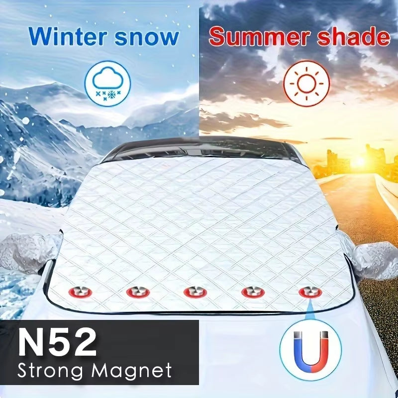 Car Windshield Snow Shield Cover Sun Protection Front Window Frost Sunshade Waterproof Shade Sunshield Suv Sedan Winter Summer