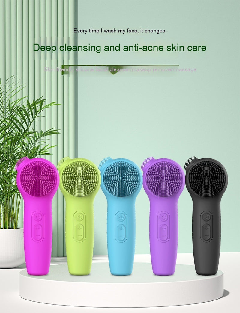 Ultrasonic Facial Cleaner Electric Waterproof Facial Brush Pore Cleaner