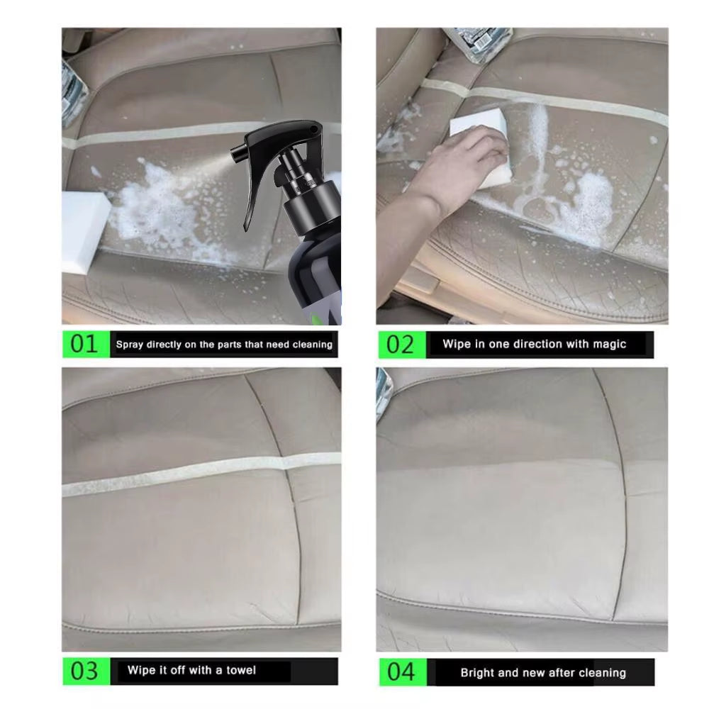 Car Interior Cleaner Agent Ceiling Cleaner Leather Flannel Woven Fabric Water Free Multipurpose Auto Dash Cleaning Tool  S21