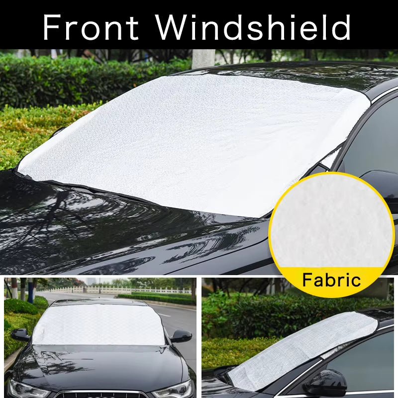 Car Windshield Snow Shield Cover Sun Protection Front Window Frost Sunshade Waterproof Shade Sunshield Suv Sedan Winter Summer