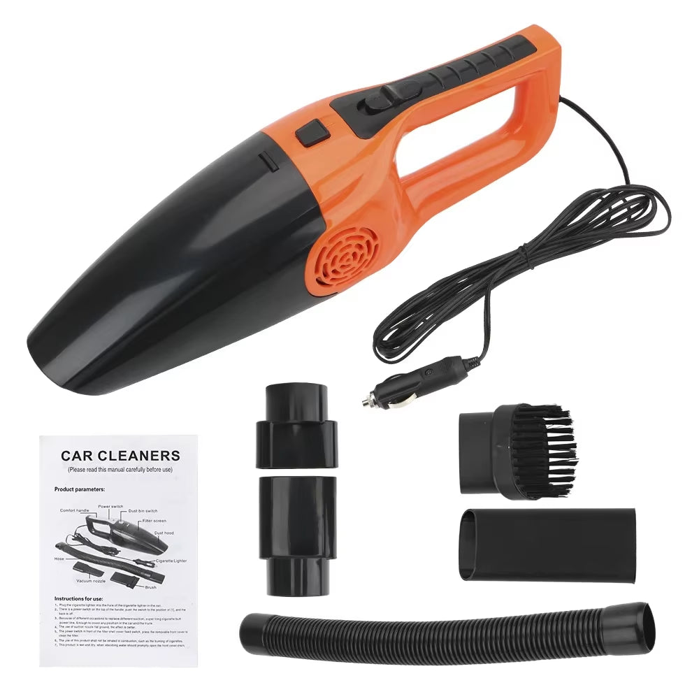 Car Vacuum Cleaner Portable Wet and Dry Dual-Use Vacuum Cleaner Powerful Handheld Mini Vaccum Cleaners High Suction 12V 120W