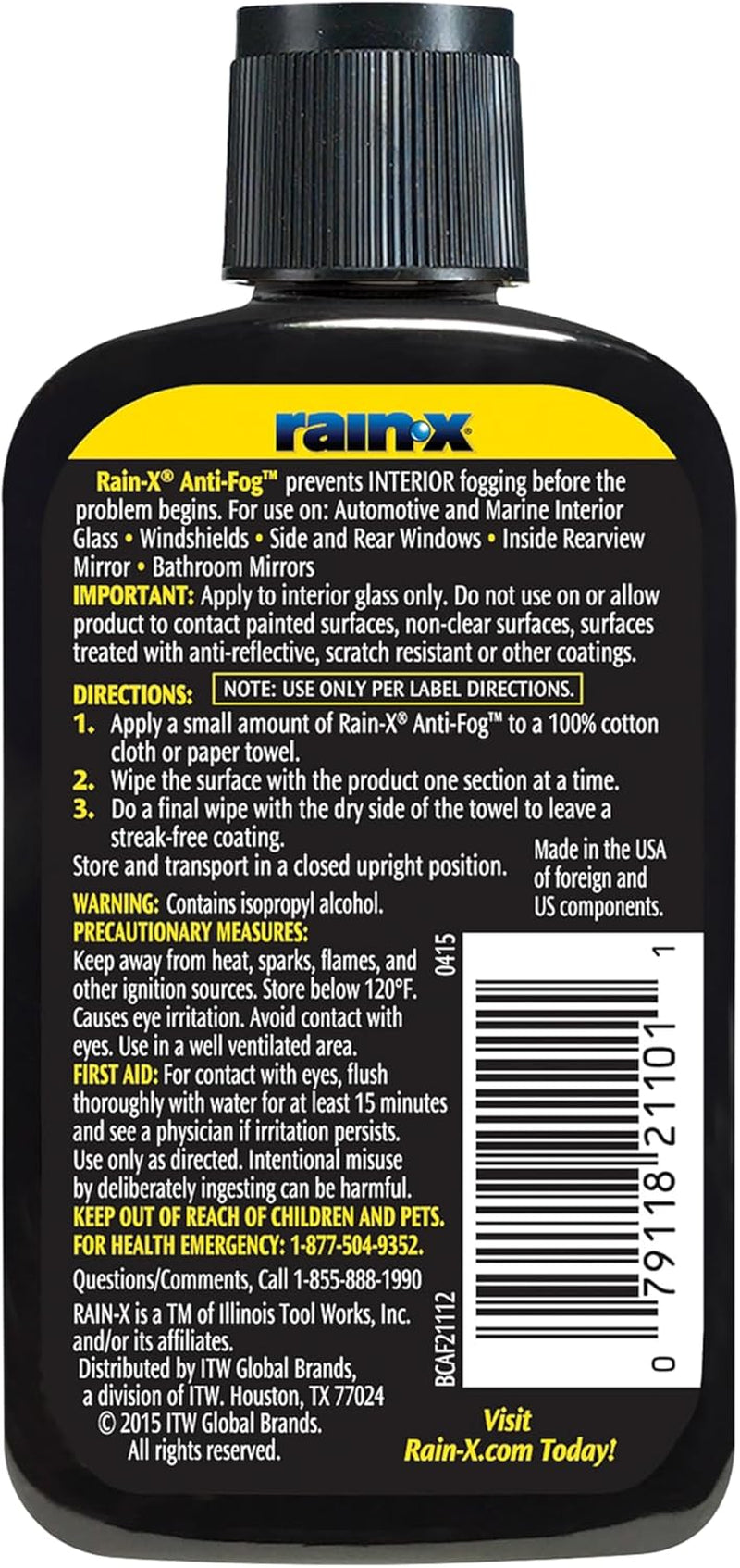 Interior Glass Anti-Fog Cleaner, 103 Ml