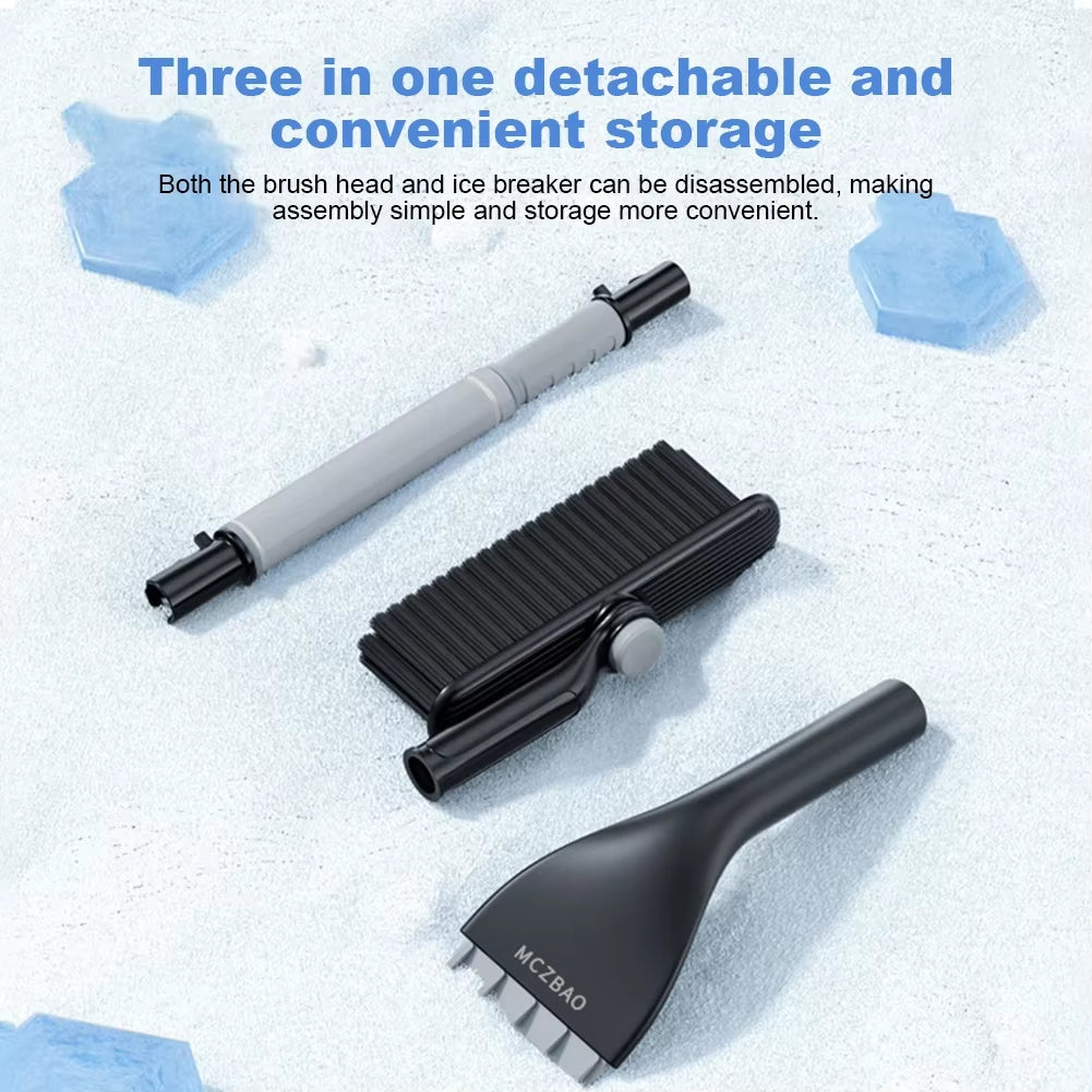 Winter Detachable Car Snow Sweeping Shovel with Handle Auto Cleaning Brush Ice Scraper Remover Auto Window Snow Brush Shovel