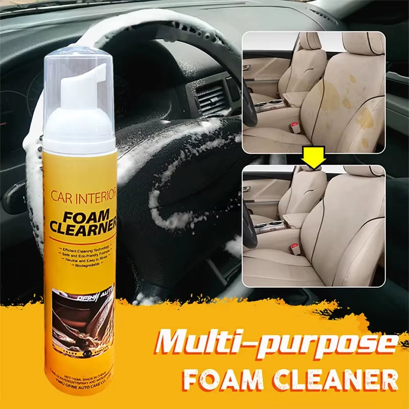 LEIBOO Multi-Purpose Foam Cleaner Cleaning Agent Automoive Car Interior Home Foam Cleaner Home Cleaning Foam Spray Cleaners