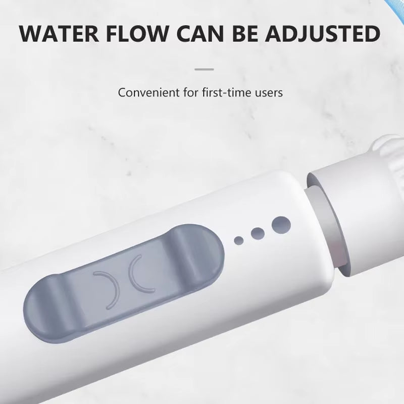 New Faucet Oral Irrigator Dental Water Flosser Non-Electric Cordless Teeth Cleaner Water Jet for Teeth Water Pressure Adjustable