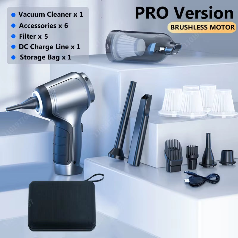 95000Pa Wireless Portable Vacuum Cleaner Car Vacuum Cleaner Handheld Mini Forcar Home Desktop Keyboard Cleaning Cordless Cleaner