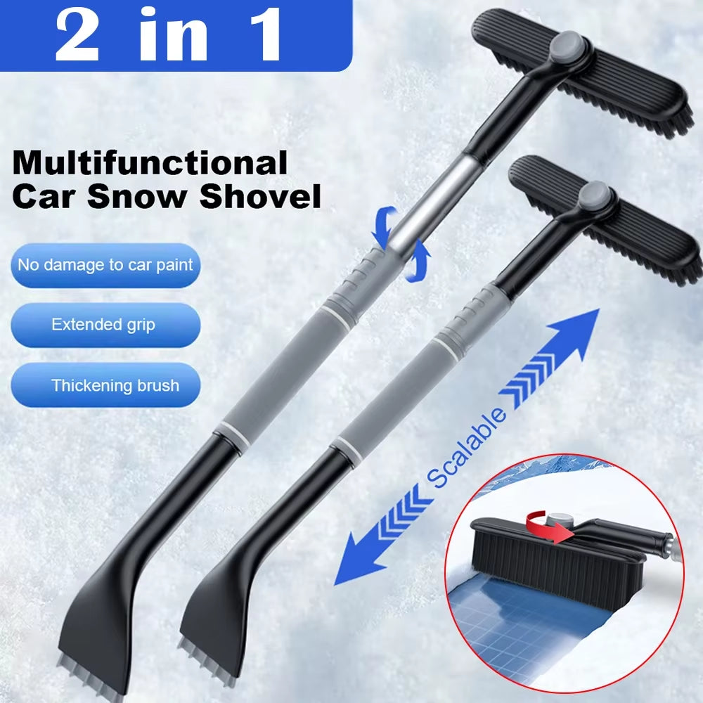 Winter Detachable Car Snow Sweeping Shovel with Handle Auto Cleaning Brush Ice Scraper Remover Auto Window Snow Brush Shovel