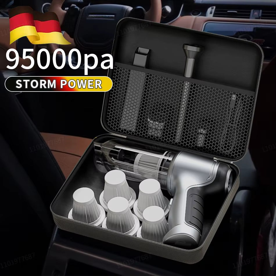 95000Pa Wireless Portable Vacuum Cleaner Car Vacuum Cleaner Handheld Mini Forcar Home Desktop Keyboard Cleaning Cordless Cleaner