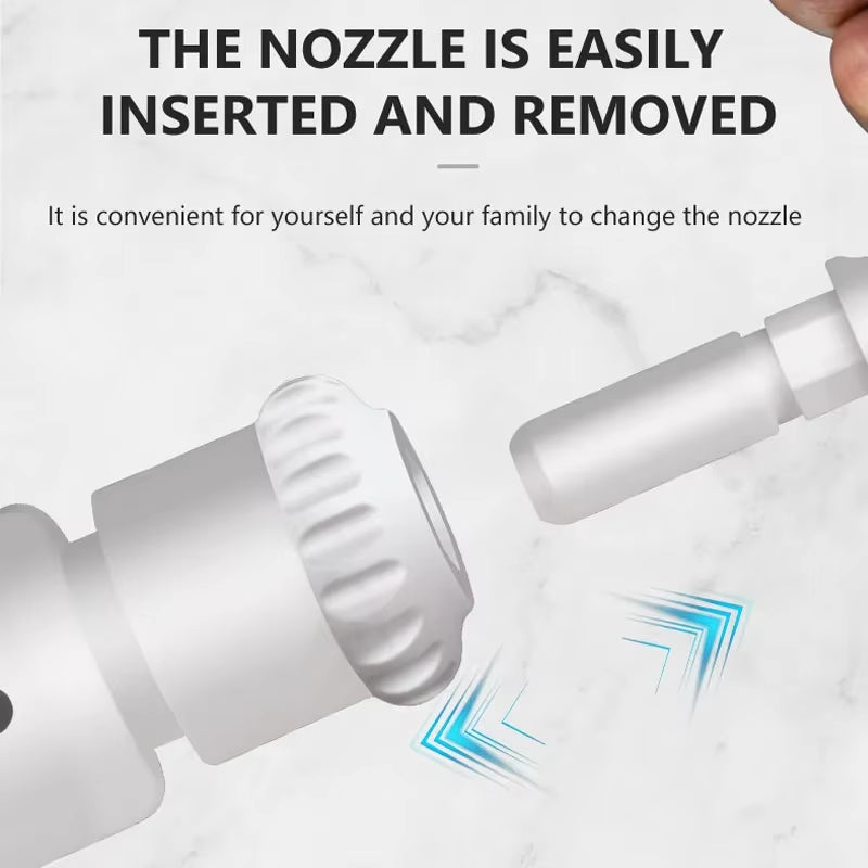 New Faucet Oral Irrigator Dental Water Flosser Non-Electric Cordless Teeth Cleaner Water Jet for Teeth Water Pressure Adjustable