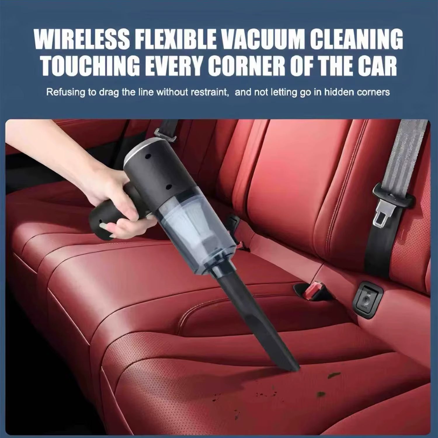 Mini Handheld Cordless Vacuum Cleaner Air Duster Wireless Dust Blower Portable Rechargeable Air Cleaner Vacuum for Car Home