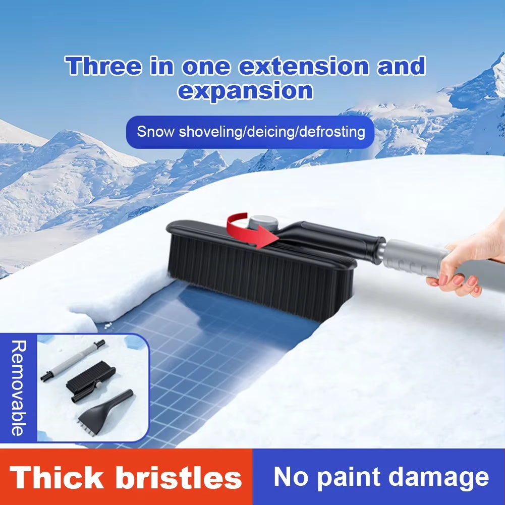 Winter Detachable Car Snow Sweeping Shovel with Handle Auto Cleaning Brush Ice Scraper Remover Auto Window Snow Brush Shovel