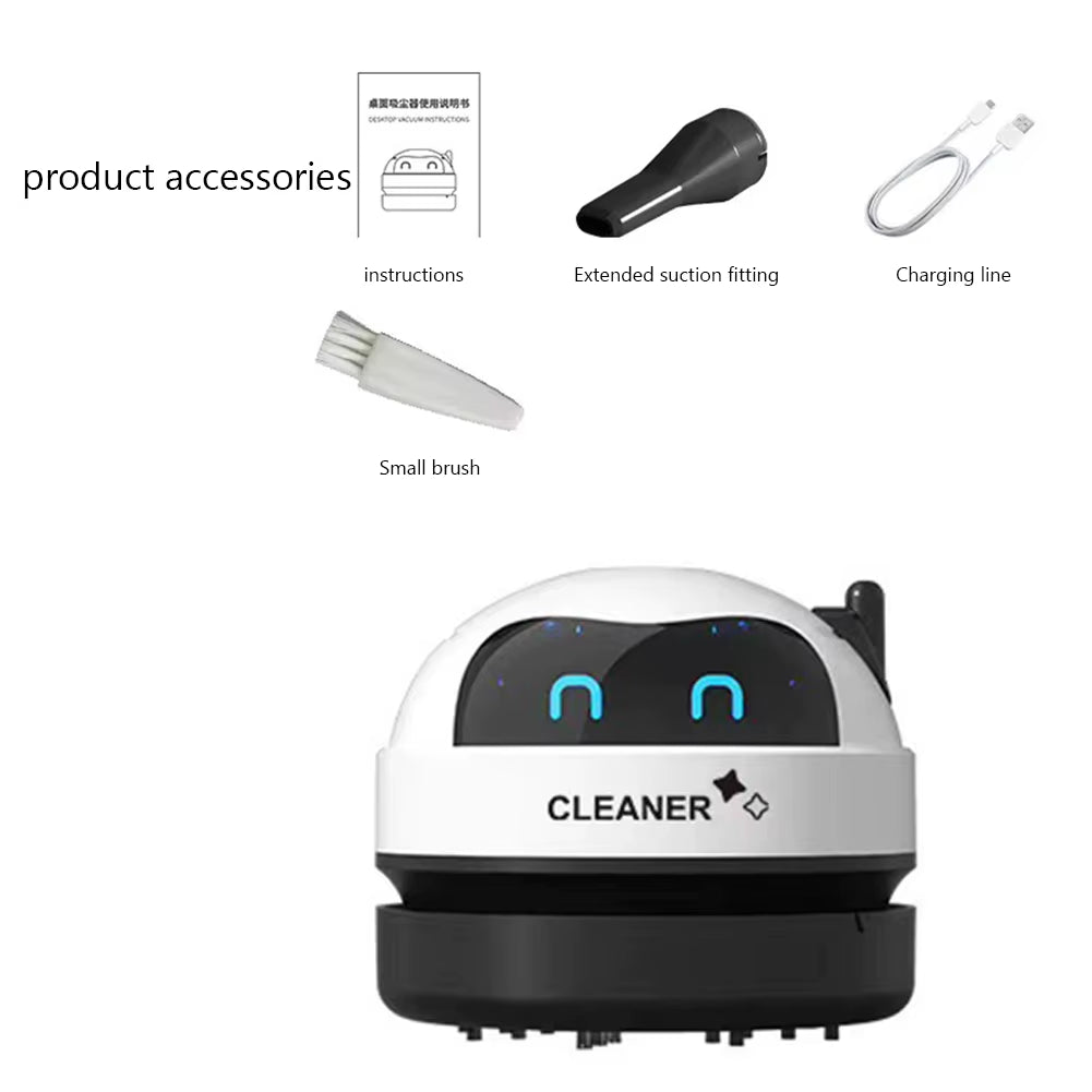 Vacuum Cleaner for Home Office Table Sweeper Desktop Cleaner Mini Vacuum Cleaner USB Rechargeable Wireless Car Vacuum Cleaner